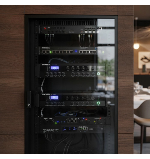 Tonsil WL-180W - 6-strefowy wzmacniacz instalacyjny 70V/100V z Bluetooth