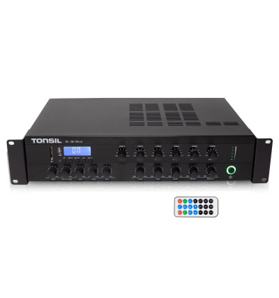 Tonsil WL-250W - 6-strefowy wzmacniacz instalacyjny z USB i SD