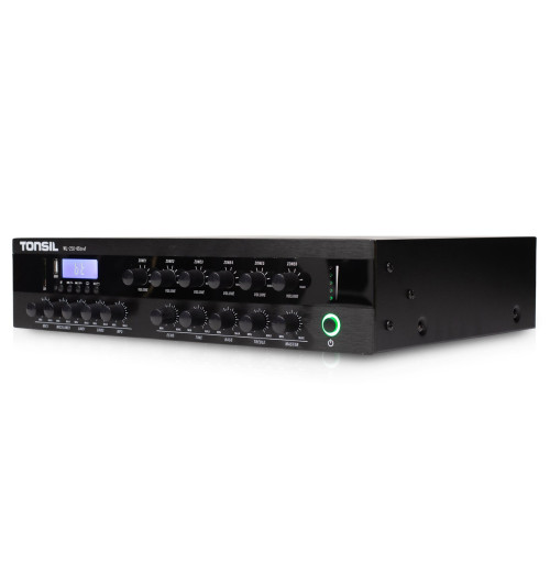 Tonsil WL-250W - 6-strefowy wzmacniacz instalacyjny z USB i SD
