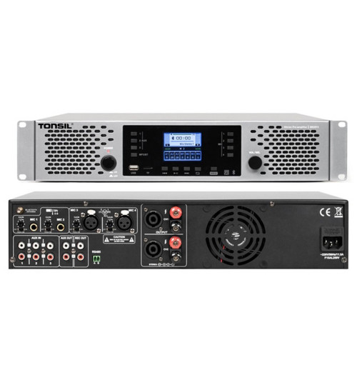 Tonsil WM 2x150W - Wzmacniacz miksujący stereo z Bluetooth, USB i SD