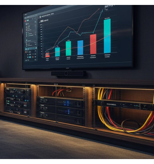 Tonsil PA-4100 - Profesjonalna 4-kanałowa końcówka mocy / wzmacniacz PA