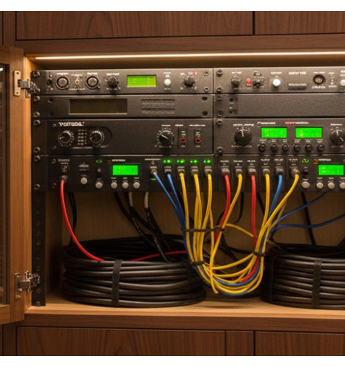 Tonsil PA-4100 - Profesjonalna 4-kanałowa końcówka mocy / wzmacniacz PA