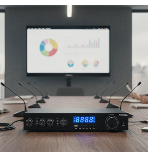 Tonsil B-4300U - 4-kanałowy wzmacniacz strefowy z Bluetooth, USB i FM