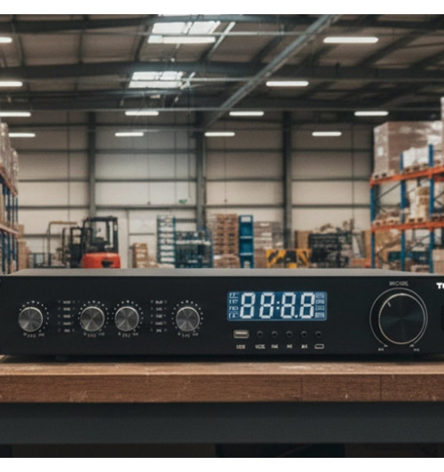 Tonsil B-4300U - 4-kanałowy wzmacniacz strefowy z Bluetooth, USB i FM