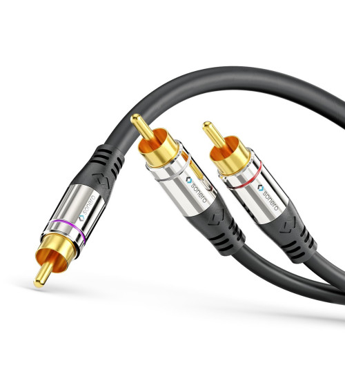 Sonero SAC900 - Kabel subwooferowy typu Y 1x RCA - 2x RCA
