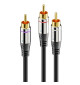 Sonero SAC900 - Kabel subwooferowy typu Y 1x RCA - 2x RCA