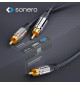 Sonero SAC900 - Kabel subwooferowy typu Y 1x RCA - 2x RCA