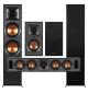Zestaw kolumn do kina domowego 5.0: Klipsch R-820F + R-51M + R-34C