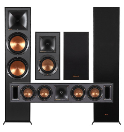 Zestaw kolumn do kina domowego 5.0: Klipsch R-820F + R-51M + R-34C