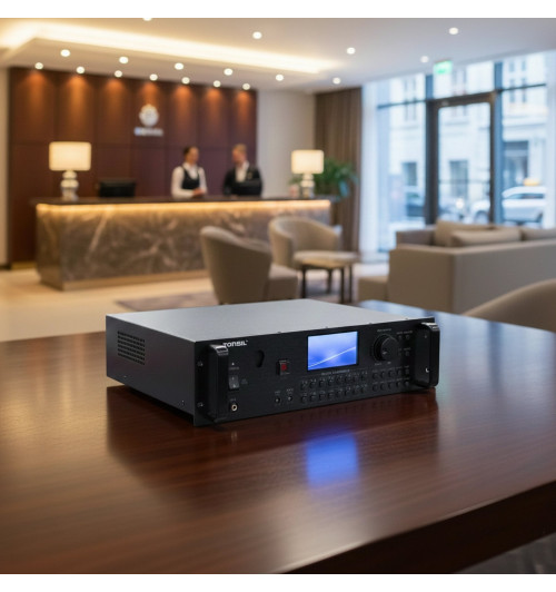 Tonsil BYM-9000 - Cyfrowa centrala sterująca audio PA z odtwarzaczem MP3 i FM