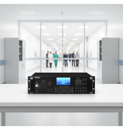 Tonsil BYM-9000 - Cyfrowa centrala sterująca audio PA z odtwarzaczem MP3 i FM