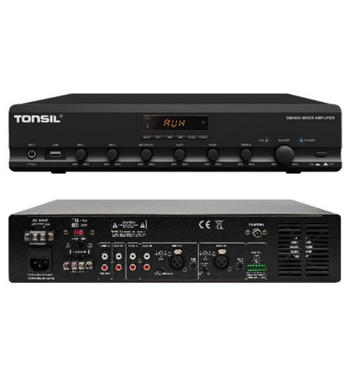 Tonsil WM-650W - Profesjonalny wzmacniacz miksujący PA z Bluetooth, USB i FM
