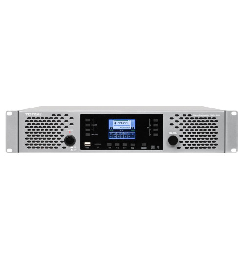 Tonsil WE 2x500W - Profesjonalny wzmacniacz miksujący stereo PA z Bluetooth, USB i microSD