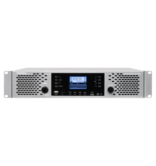 Tonsil WE 2x650W - Profesjonalny wzmacniacz miksujący stereo PA z Bluetooth, USB i microSD
