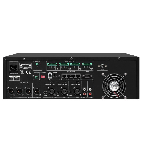 Tonsil WM-912 - Profesjonalny 4-strefowy wzmacniacz matrycowy z Bluetooth i USB