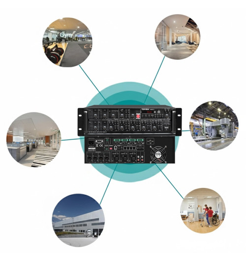 Tonsil WM-912 - Profesjonalny 4-strefowy wzmacniacz matrycowy z Bluetooth i USB