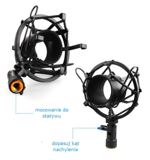 Mikrofon Maono USB + statyw + POP filtr + kosz antywibracyjny