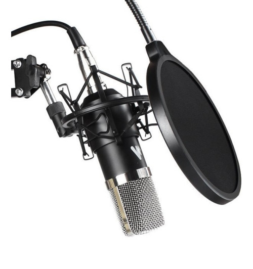 Mikrofon Maono XLR + statyw + POP filtr + kosz antywibracyjny