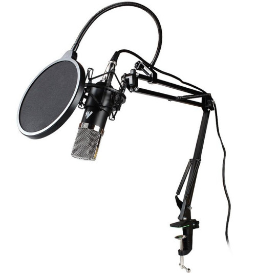 Mikrofon Maono XLR + statyw + POP filtr + kosz antywibracyjny