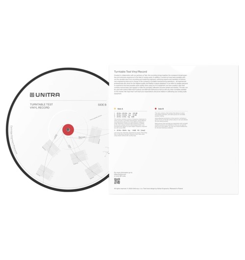 Unitra WT-1 - Winylowa płyta testowa 12" Standard Edition
