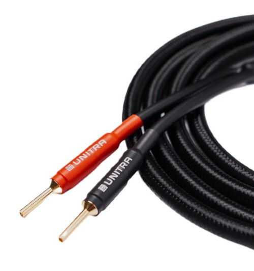 Unitra KG25-02 Black - Komplet konfekcjonowanych kabli głośnikowych OFC 2,5mm² 2 x 4m