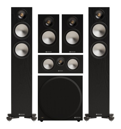 Zestaw kolumn do kina domowego 5.1: Monitor Audio Bronze 300 + Bronze 50 + Bronze Centre + Vestra W12