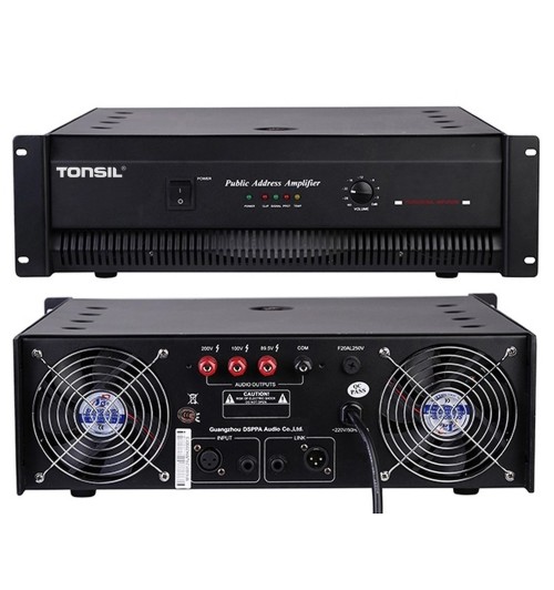 Tonsil KM 70V/100V/4-16 Ohm - 1000 W - Profesjonalny wzmacniacz instalacyjny / końcówka mocy PA