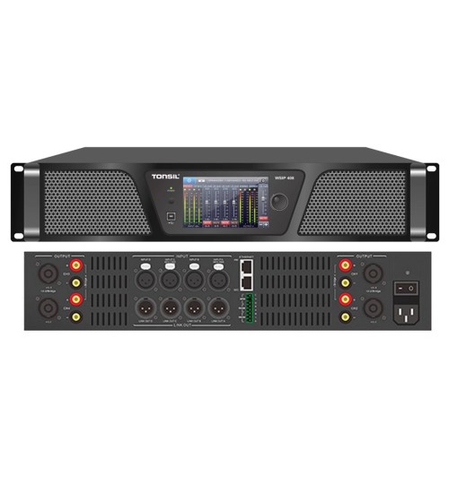 Tonsil WSIP-408 - 4-kanałowy instalacyjny wzmacniacz sieciowy z DSP