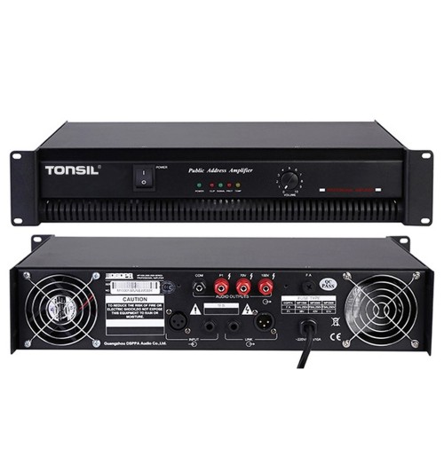 Tonsil KM 70V/100V/4-16 Ohm - 650 W - Profesjonalny wzmacniacz instalacyjny / końcówka mocy PA