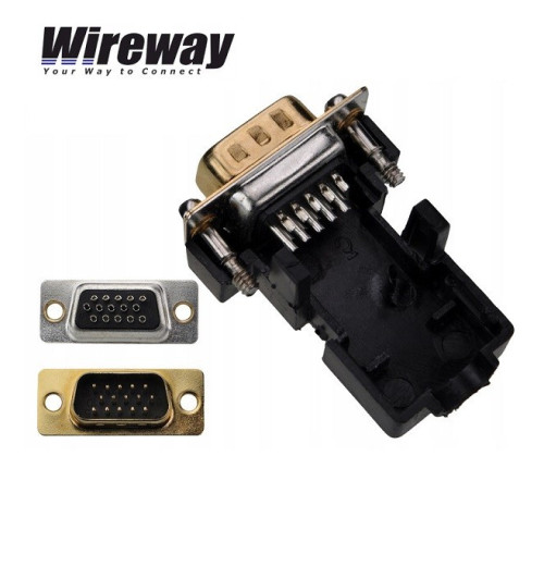 Pozłacany wtyk VGA WireWay WW420016