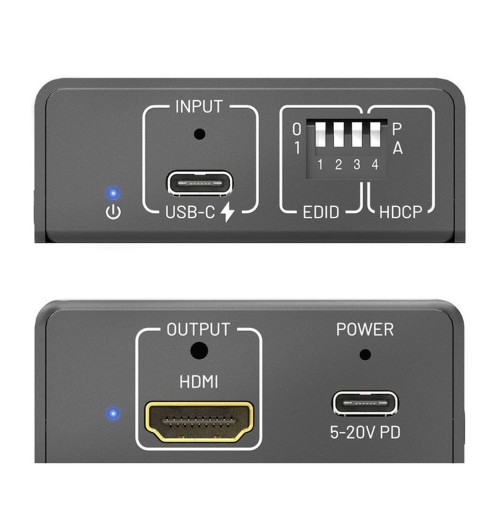 PureLink PT-C-CPDHD-18G PureTools - Konwerter USB-C do HDMI z Power Delivery 100W 4K 18Gbps