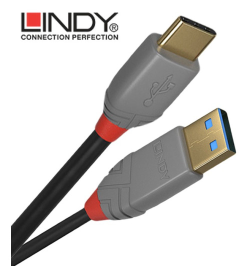 Lindy Anthra Line 36886 - Kabel USB 2.0 A-C - 1m