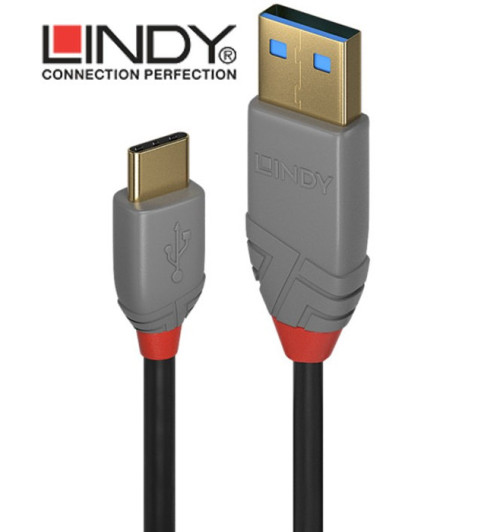 Lindy Anthra Line 36886 - Kabel USB 2.0 A-C - 1m
