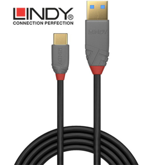 Lindy Anthra Line 36886 - Kabel USB 2.0 A-C - 1m