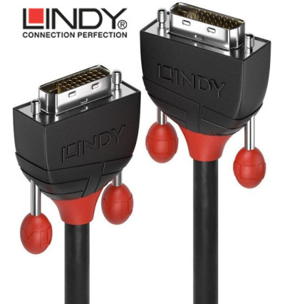 Lindy Black Line  36250 - Kabel DVI-D Dual Link – 0,5m