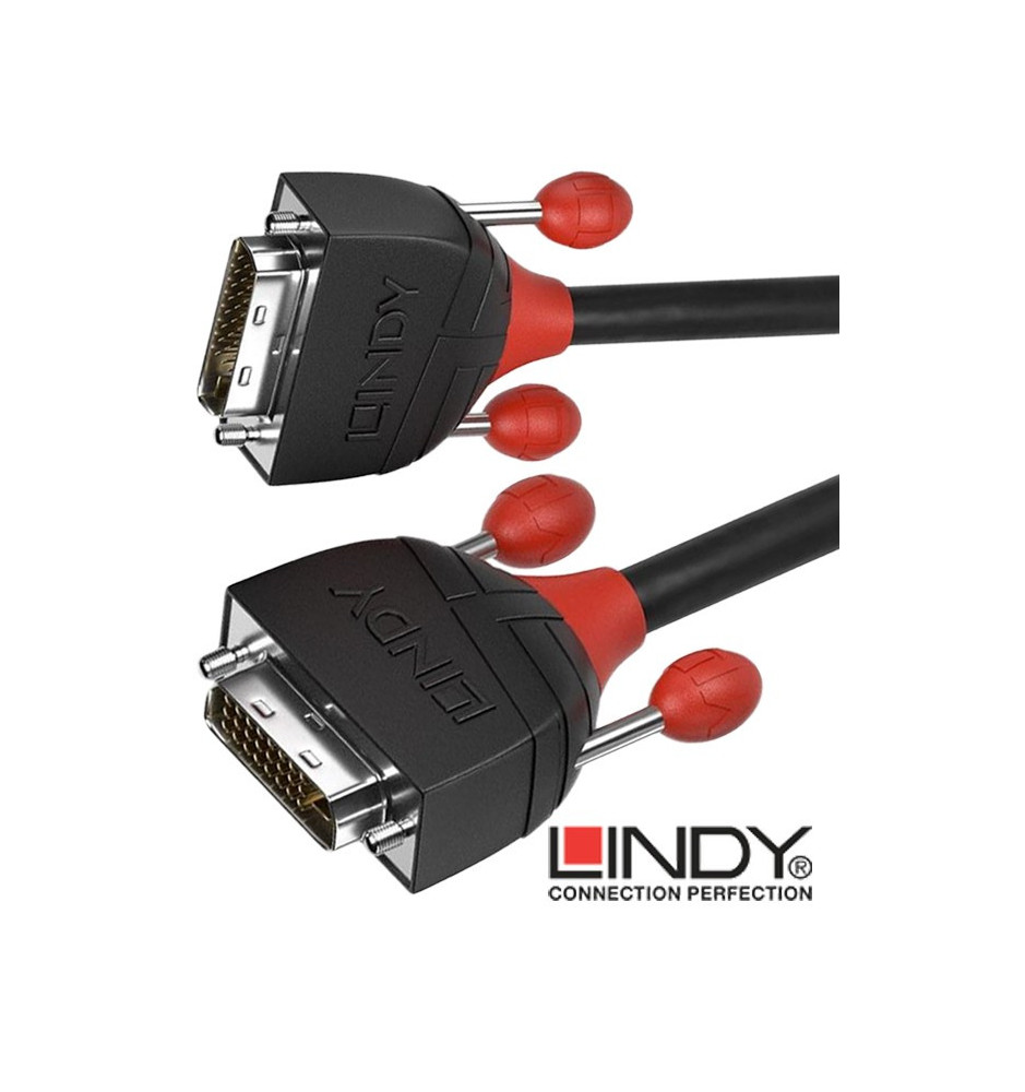 Lindy Black Line  36250 - Kabel DVI-D Dual Link – 0,5m