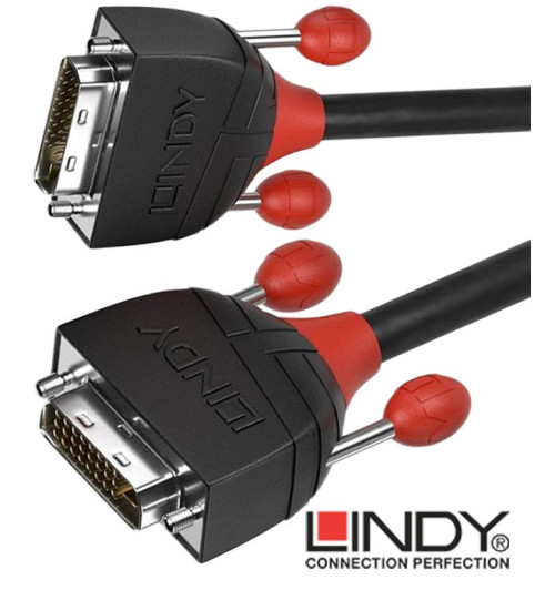 Lindy Black Line  36250 - Kabel DVI-D Dual Link – 0,5m