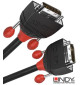 Lindy Black Line  36250 - Kabel DVI-D Dual Link – 0,5m