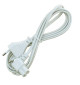 Kabel sieciowy zasilający Euro Ósemka kątowy 1.8m - Biały