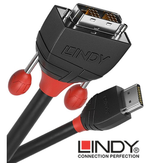 Lindy Black Line 36271 - Kabel HDMI - DVI-D