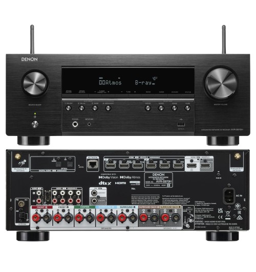 Denon AVR-S970H - Amplituner sieciowy 7.2 8K z HEOS Built-in