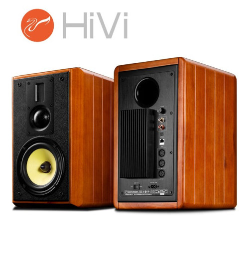 HiVi Swans M3AMKII – Zestaw kolumn stereo 2.0 Bluetooth, WiFi