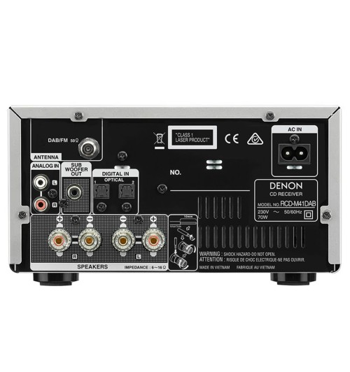 Denon RCD-M41DAB - Amplituner stereo z odtwarzaczem CD, DAB/DAB+/FM i Bluetooth