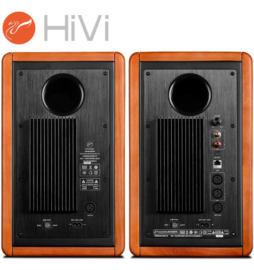 HiVi Swans M3AMKII – Zestaw kolumn stereo 2.0 Bluetooth, WiFi