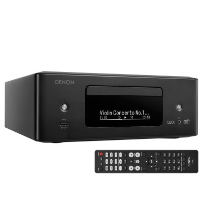 Denon RCD-N12 DAB - Amplituner stereo z odtwarzaczem CD, HEOS Built-in, DAB/FM i Bluetooth