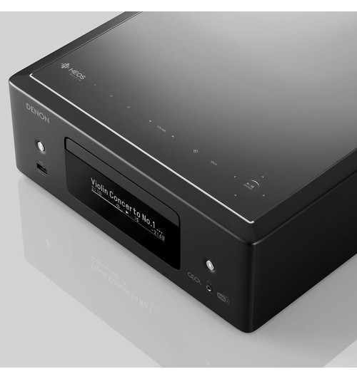 Denon RCD-N12 DAB - Amplituner stereo z odtwarzaczem CD, HEOS Built-in, DAB/FM i Bluetooth