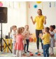 Zestaw: Tonsil ZP 12 - Przenośny bezprzewodowy system nagłośnieniowy PA + mikrofon UHF + mikrofon nagłowny + statyw M502-102