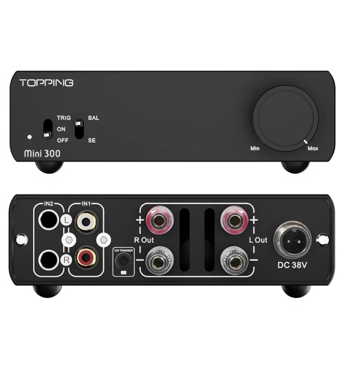 Topping Mini 300 - Kompaktowy zbalansowany wzmacniacz stereo Hi-Fi