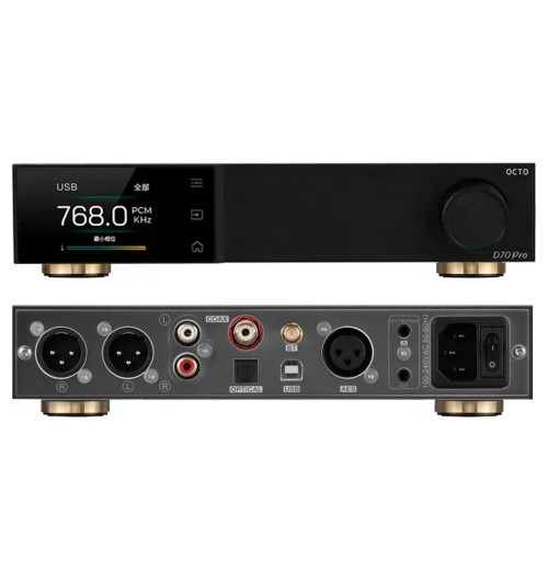 Topping D70 Pro OCTO - Przetwornik cyfrowo-analogowy DAC / przedwzmacniacz Hi-Fi