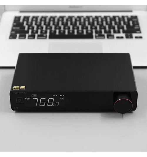 Topping E70 - Przetwornik cyfrowo-analogowy DAC z Bluetooth 5.1